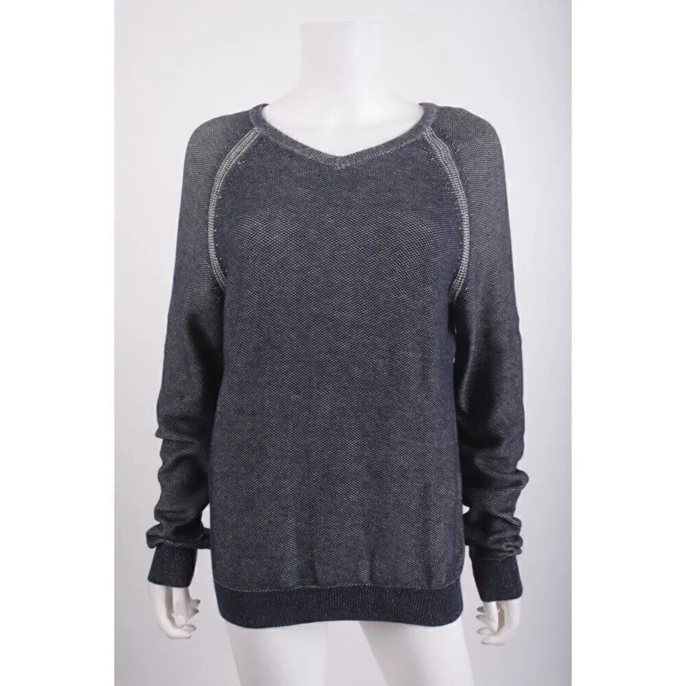 Tailor Vintage Mens Sweater Reversible V-Neck Navy blue Pebble Gray XXL NWT